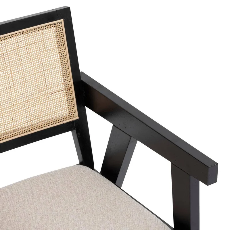 Atmosphera - Fauteuil de Table kolia Noir