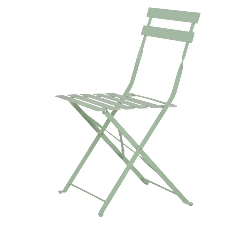 Avril Paris Table et chaises Pliantes bistrot Balcon terrasse- 2 Places - Vert - Flore.