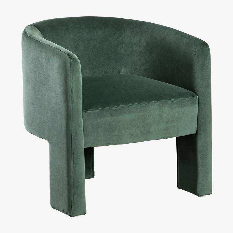 SKLUM Fauteuil en Velours Xastru Vert Jungle