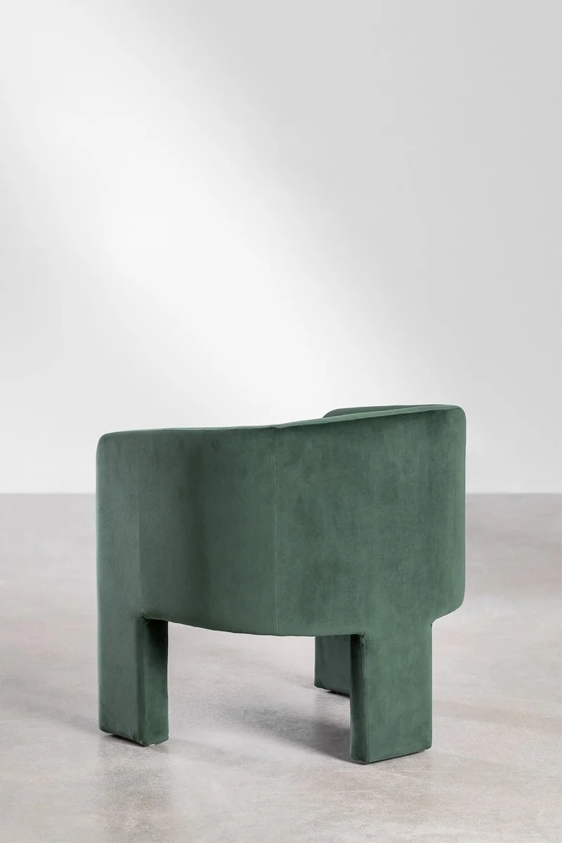 SKLUM Fauteuil en Velours Xastru Vert Jungle