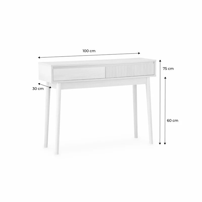 Alice's Home - Console décor Bois 2 tiroirs - Linear