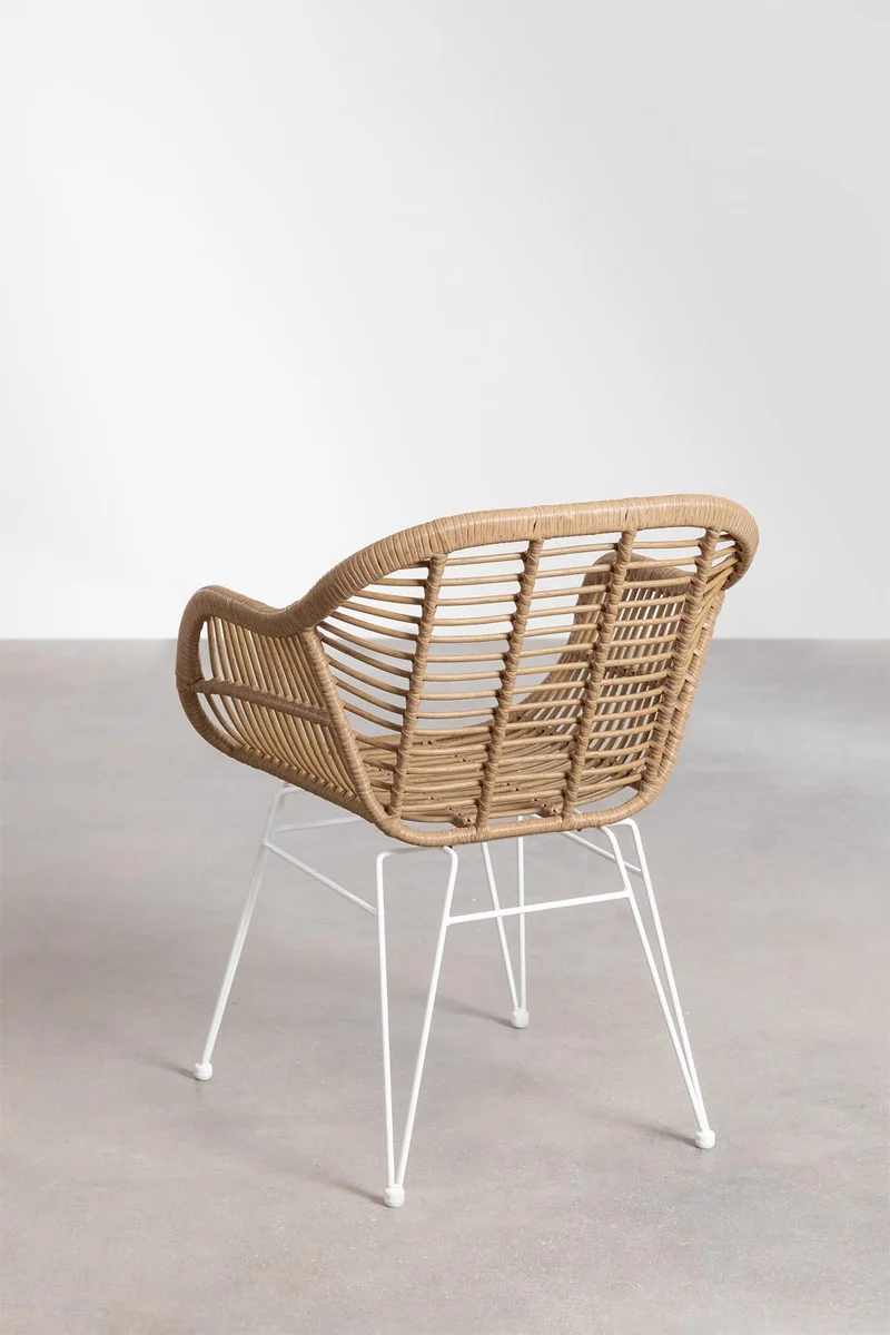 SKLUM Chaise de Jardin en rotin synthétique Zole Blanc