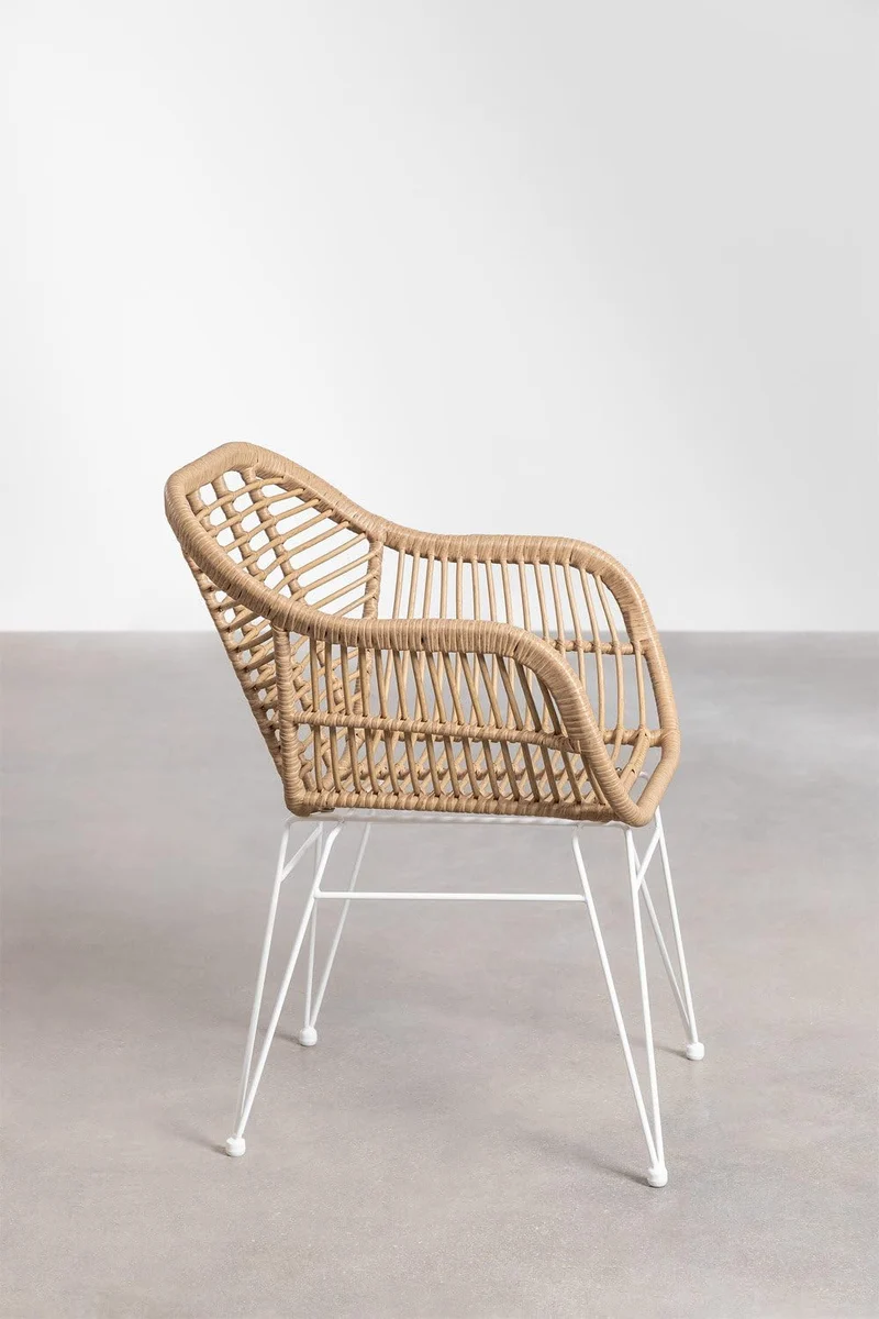 SKLUM Chaise de Jardin en rotin synthétique Zole Blanc