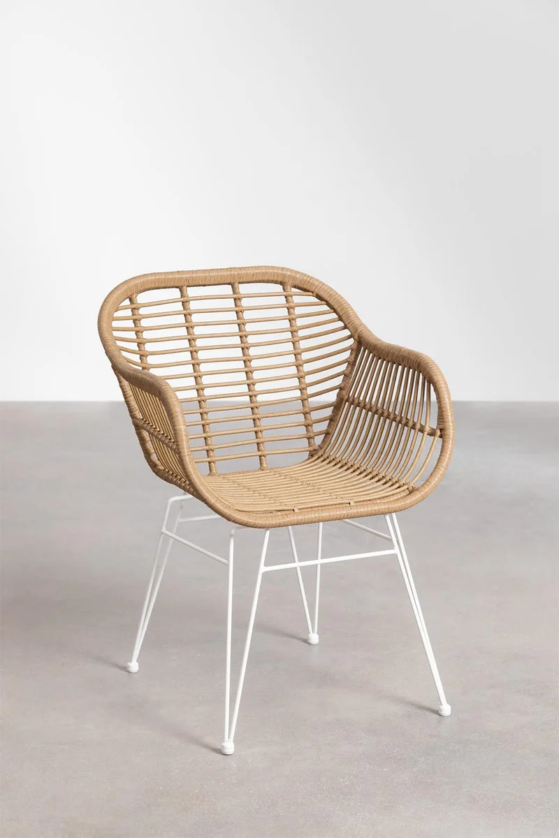 SKLUM Chaise de Jardin en rotin synthétique Zole Blanc