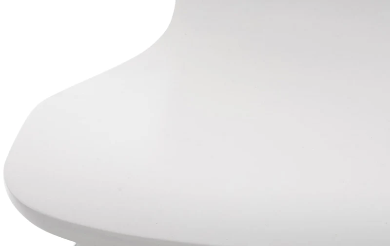 CLP Chaise empilable Aaron I Chaise de conférence Ergonomique avec Assise en Bois I Chaise Visiteur Peu encombrante avec Protections de Sol, Couleur:Blanc