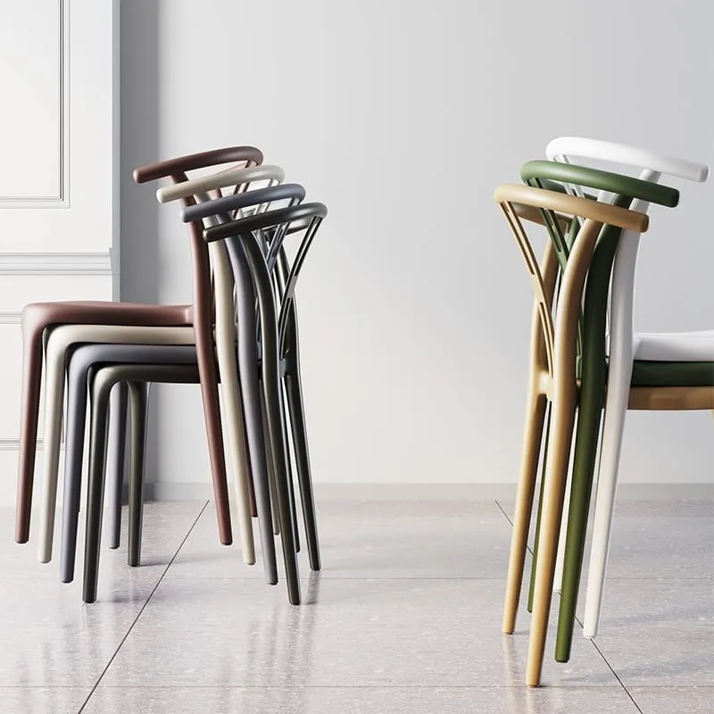 UYKUM Chaise de Salle à Manger en Plastique Designer réplique Tabouret de Bar Bras Salon Wishbone Salle à Manger Chaise Cuisine Dinette Chaises Meubles de Maison