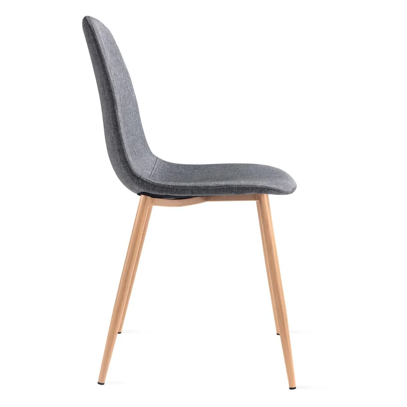 Mc Haus Elva Gris Anthracite - Pack de 2 chaises pour Le Salon, la Salle à Manger ou la Chambre à Coucher