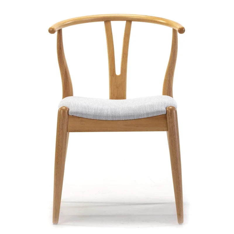 VS Venta-stock Pack 2 chaises Rustic, Couleur Chêne, Bois Massif, 55 cm (Longueur) 54,5 cm (Profondeur) 76 cm (Hauteur)