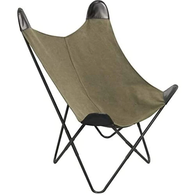 THE HOME DECO FACTORY Butterfly Fauteuil Papillon, Coton, Multicolore, 70 x 77 x 101 cm