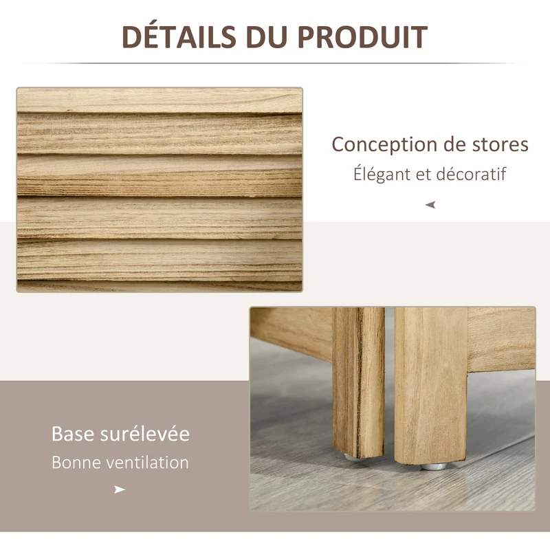 HOMCOM Paravent intérieur 4 Panneaux 162l x 170H cm 3 étagères Pliables séparateur de pièce Portes persiennes Bois de Paulownia Aspect pin Autoclave