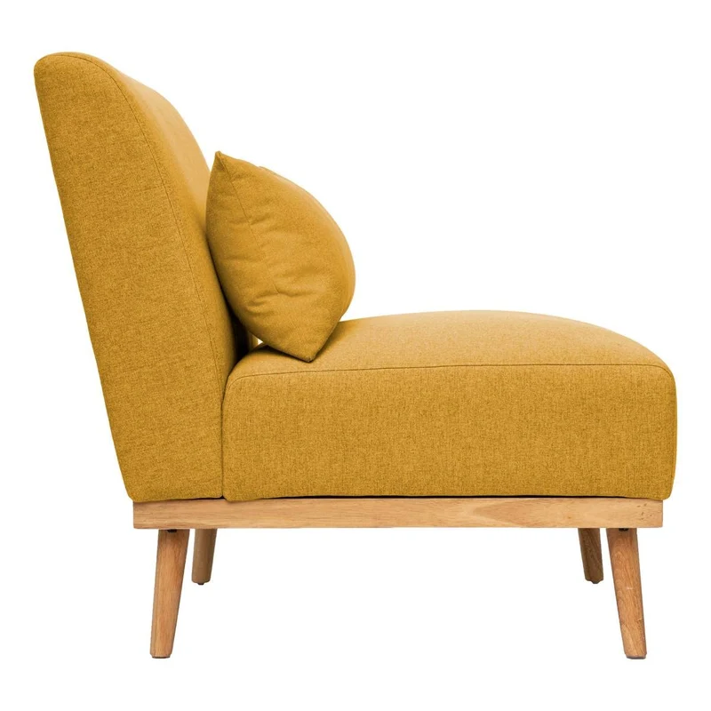 Fauteuil Andria Jaune Ocre - Atmosphera créateur d'intérieur