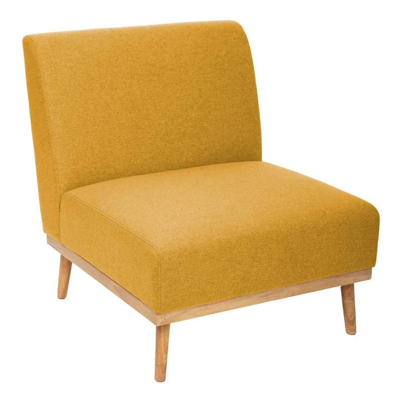 Fauteuil Andria Jaune Ocre - Atmosphera créateur d'intérieur