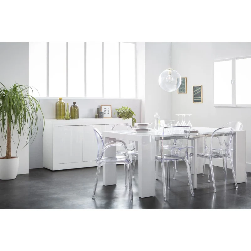 Miliboo Chaises empilables Design Transparentes (Lot de 2) THALYSSE