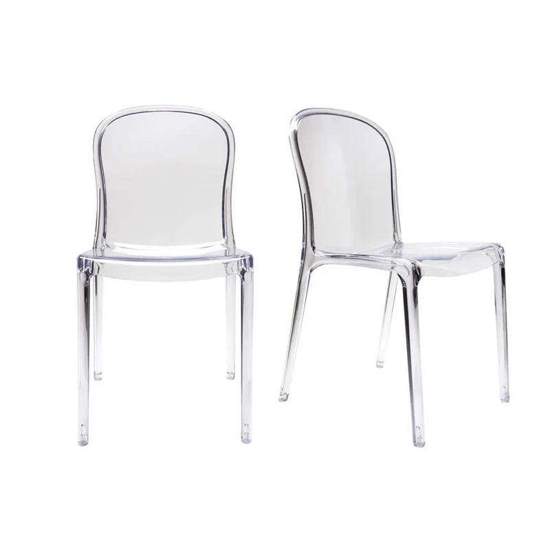 Miliboo Chaises empilables Design Transparentes (Lot de 2) THALYSSE