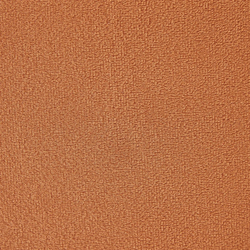 Canapé en Velours Courbé Glamour Orange à 3 Places Pieds Dorés Brillants Savar
