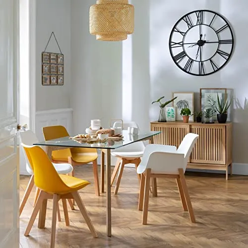 Chaise Baya Vert Kaki - Pieds en hêtre - Atmosphera créateur d'intérieur