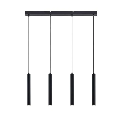 Arcchio LED Suspension Kammeron (Moderne) en Noir Métal e. a. pour Salon & Salle à manger (à 4 lampes,), Suspension, lampe, plafonnier, suspension