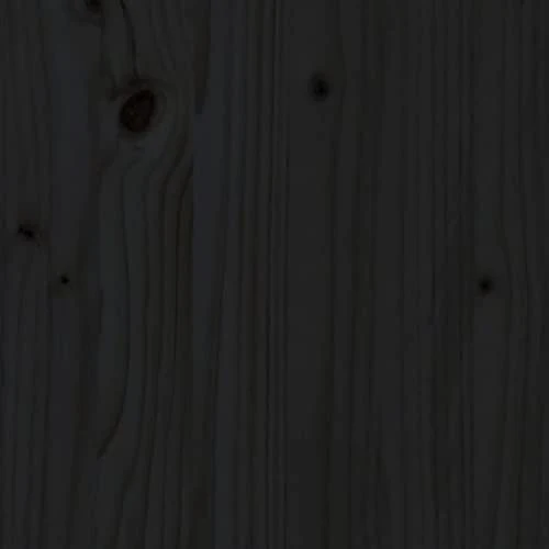 vidaXL Banc de travail Noir 142,5x50x80 cm Bois de pin massif