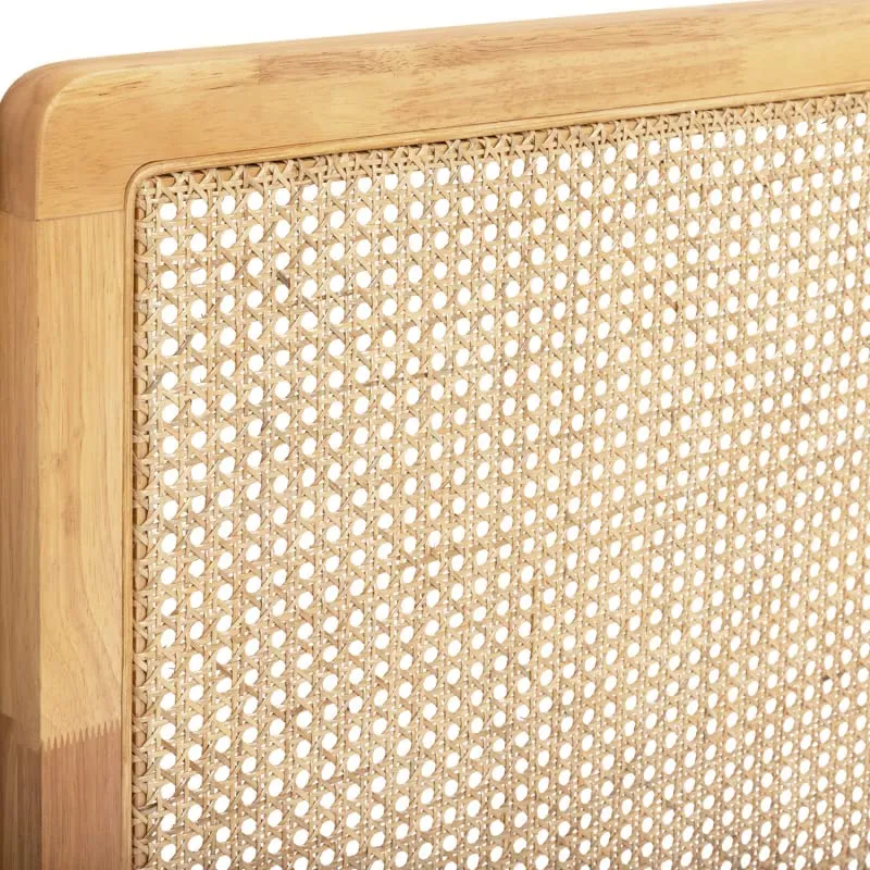 IDMarket - Tête de lit EDHEN cannage et Bois 160 CM