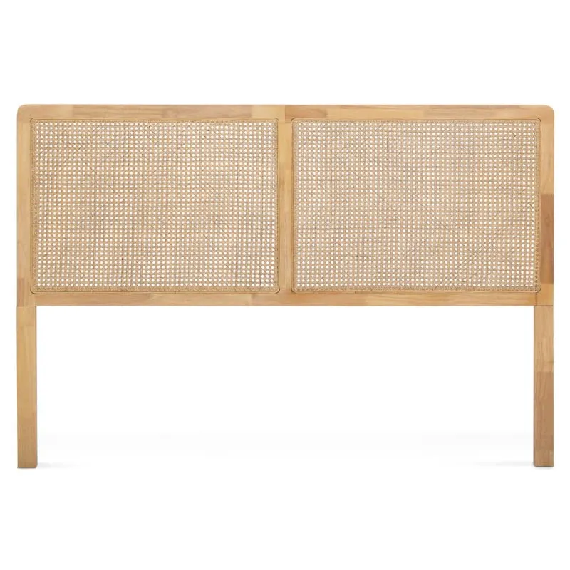 IDMarket - Tête de lit EDHEN cannage et Bois 160 CM