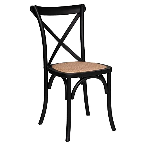Chaise Isak - hêtre - Noir - Atmosphera créateur d'intérieur