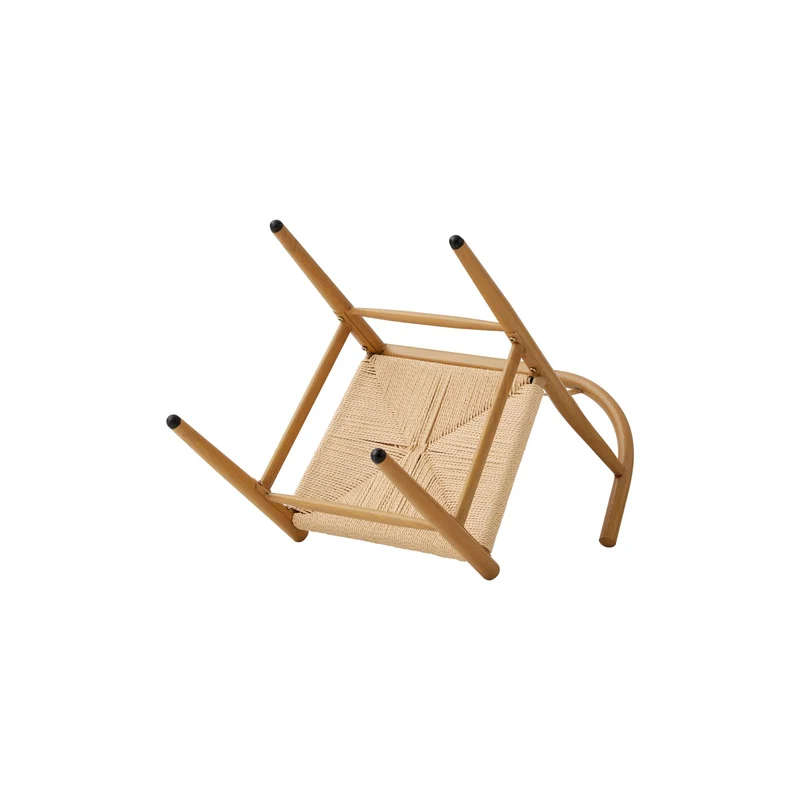 BenyLed Lot de 2 Chaises de Salle à Manger,Chaises en rotin,Chaises avec accoudoirs pour Chambre à Coucher,Salon,Salle de Lecture,Salle à Manger et Cuisine (Couleur Originale du Bois)