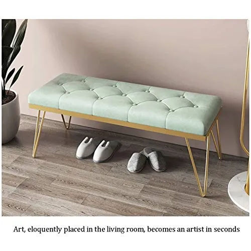 LYRZJJ Repose-Pieds Footstool Ottoman Tableau Tabouret De Chaussure De Changement De Porte De Couloir De Chambre Coussin Souple pour Cabine D'essayage Tabouret Créatif Magasin De Vêtements