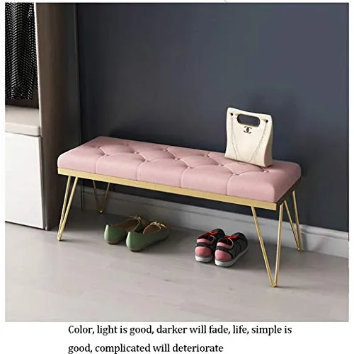 LYRZJJ Repose-Pieds Footstool Ottoman Tableau Tabouret De Chaussure De Changement De Porte De Couloir De Chambre Coussin Souple pour Cabine D'essayage Tabouret Créatif Magasin De Vêtements