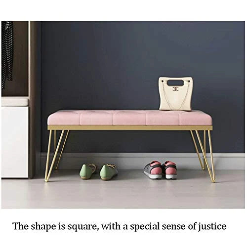 LYRZJJ Repose-Pieds Footstool Ottoman Tableau Tabouret De Chaussure De Changement De Porte De Couloir De Chambre Coussin Souple pour Cabine D'essayage Tabouret Créatif Magasin De Vêtements