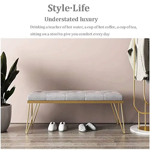 LYRZJJ Repose-Pieds Footstool Ottoman Tableau Tabouret De Chaussure De Changement De Porte De Couloir De Chambre Coussin Souple pour Cabine D'essayage Tabouret Créatif Magasin De Vêtements