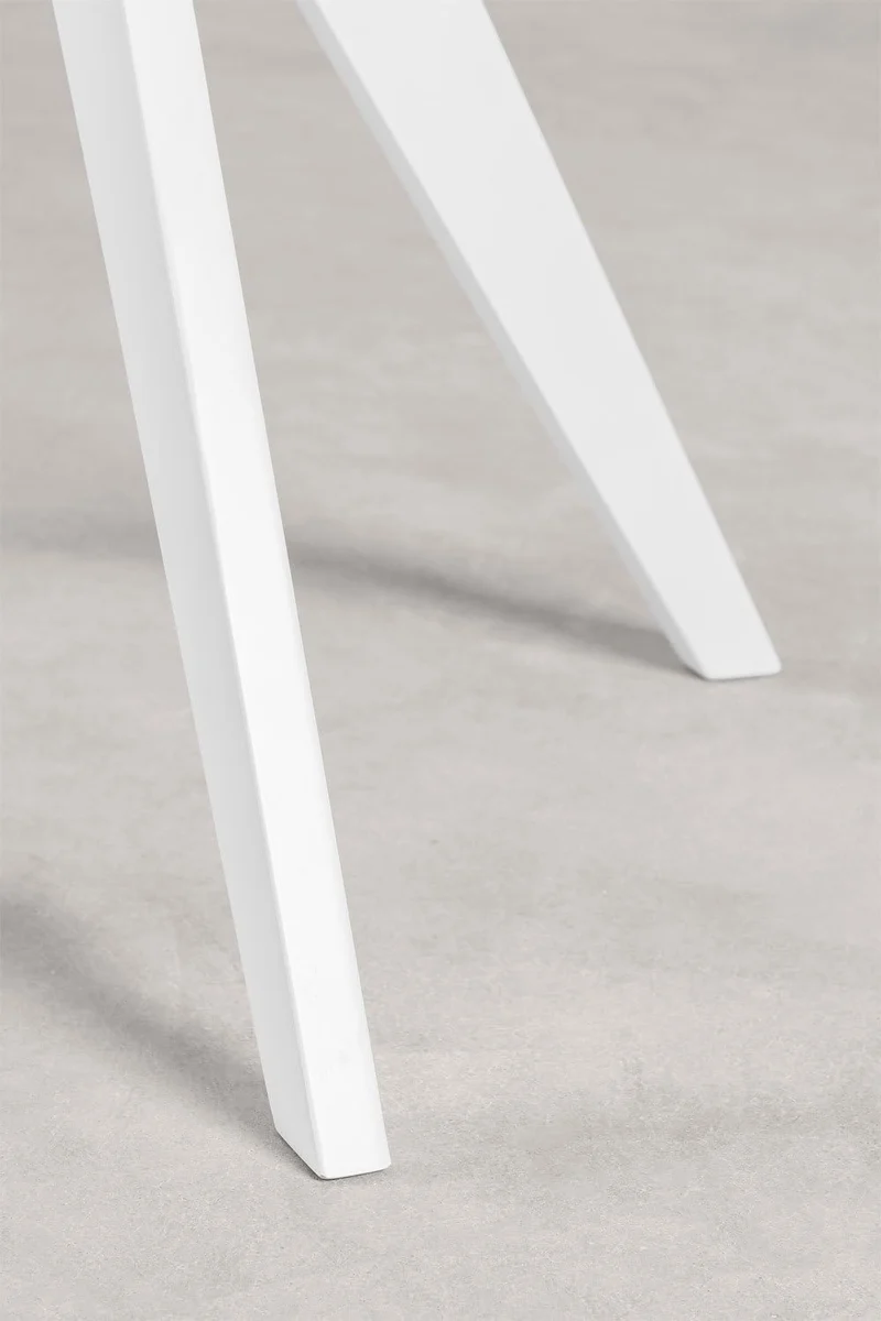 SKLUM Table à Manger Ronde en Bois (Ø100 cm) Sekiz Bois Blanc