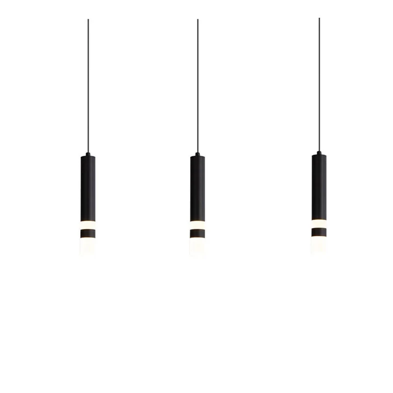 MODEBHD Lampes suspendues modernes noires simples, lampe suspendue en acrylique à bulles de lumière chaude LED intégrée 3000K, lampes suspendues de plafond éclairées au-dessus de l'évier de l'îlot de