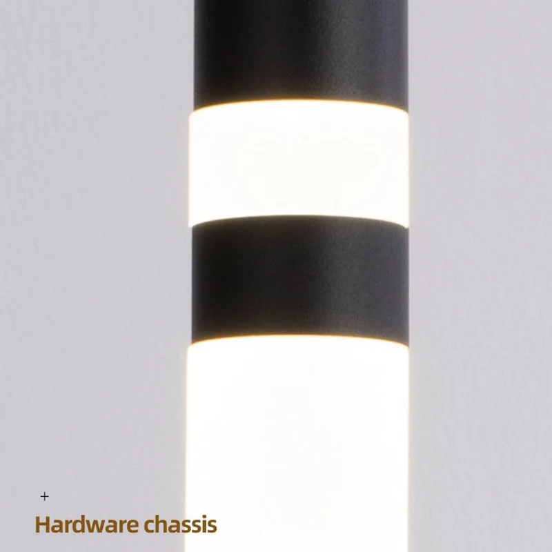 MODEBHD Lampes suspendues modernes noires simples, lampe suspendue en acrylique à bulles de lumière chaude LED intégrée 3000K, lampes suspendues de plafond éclairées au-dessus de l'évier de l'îlot de