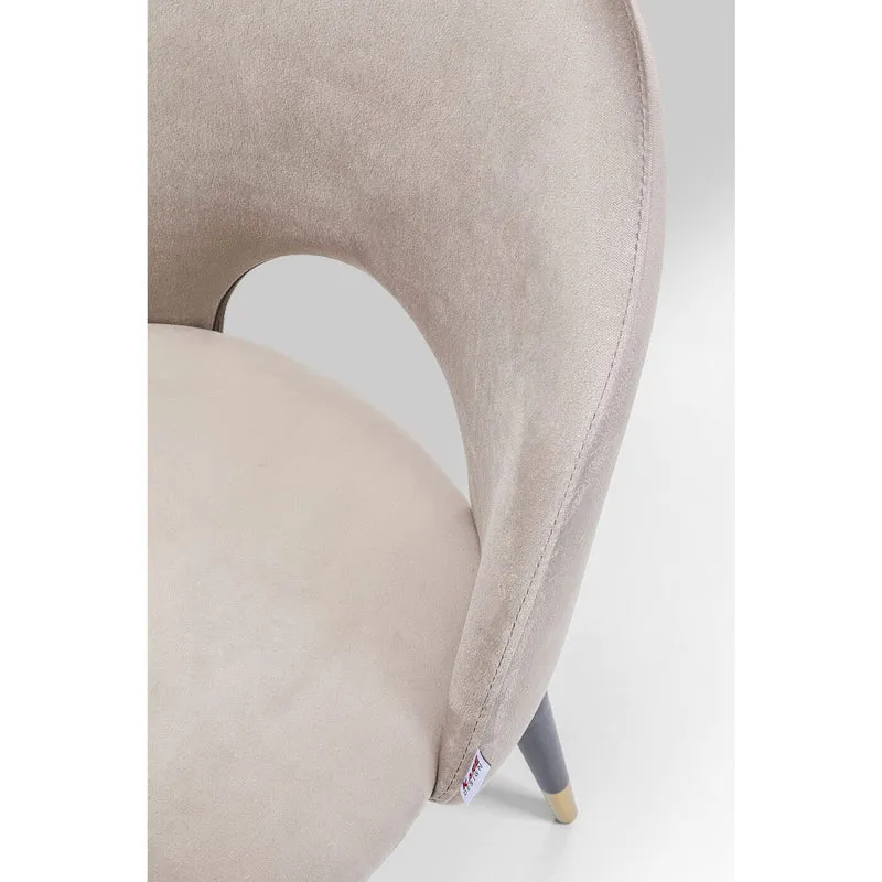 Kare Design Chaise Iris Velours Beige
