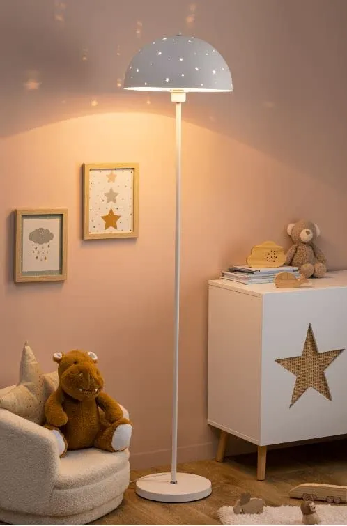 Atmosphera - Lampadaire enfant "Champignon" - métal et cuivre - blanc - H150 cm