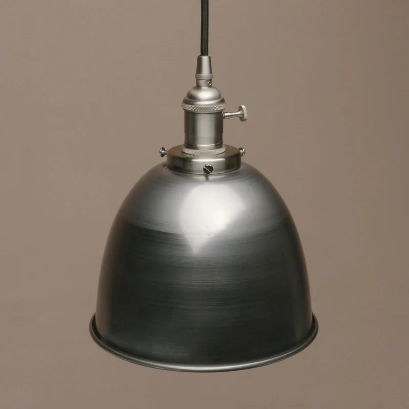 Pathson Suspension Luminaire Industrielle Interieur Métal Design Bol Éclairage Plafond E27, pour Salon, Chambre, Cuisine, Restaurant, Bistrot, Bar, Café (Vernis)