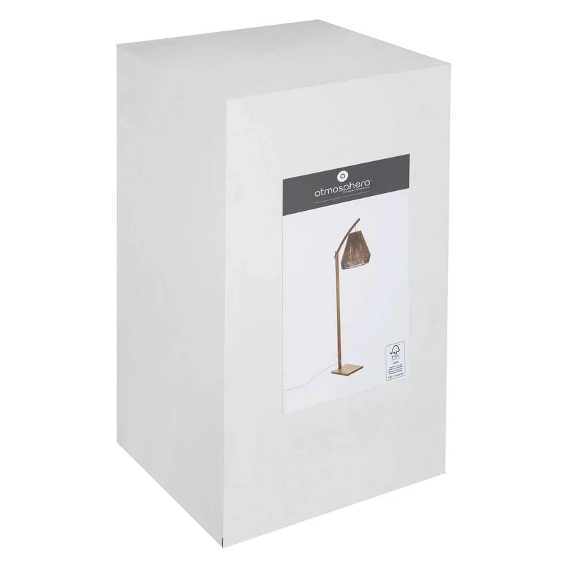 Atmosphera - Lampadaire arc "Palm" - bambou H158 cm