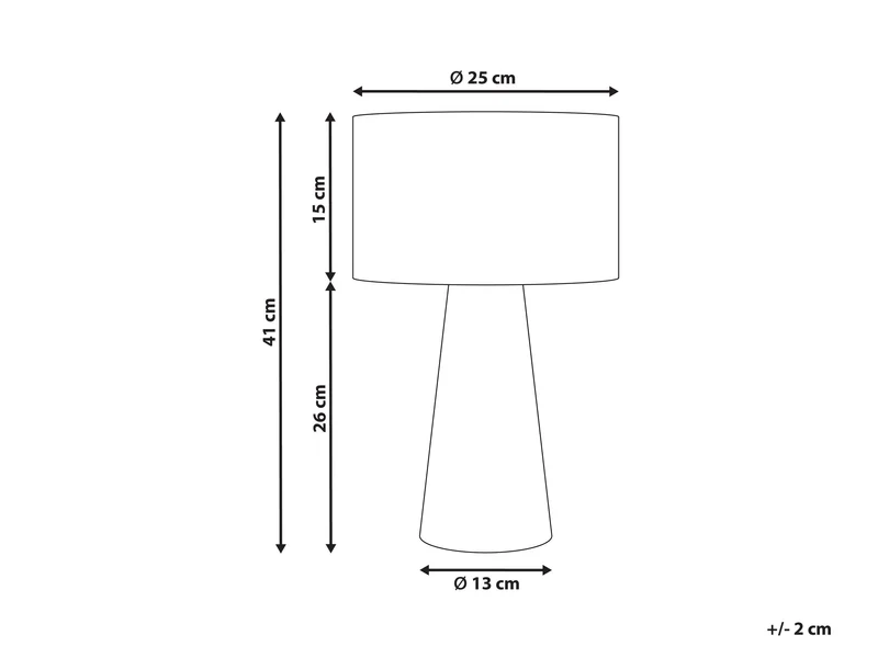 Lampe à poser Boho Raphia Noir et Beige Welmel