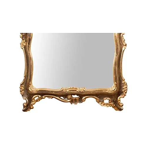 Miroir Vintage 120 x 75 cm | Miroir Mural Salle de Bain et Chambre à Coucher | Miroir Baroque