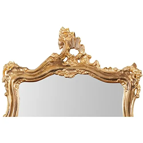 Miroir Vintage 120 x 75 cm | Miroir Mural Salle de Bain et Chambre à Coucher | Miroir Baroque
