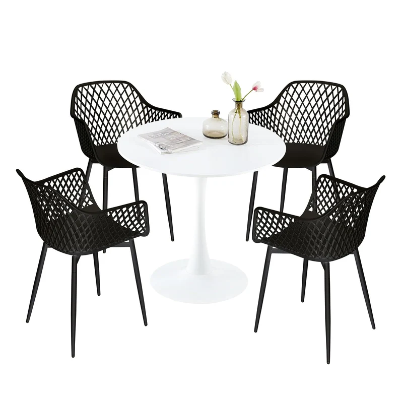 buybyroom Table de Salle à Manger Ronde Blanche bistrot Table de Cuisine Table Table Table de Salle à Manger Table