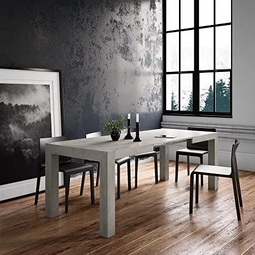 MOBILI FIVER, Table à Manger Extensible, Iacopo, Noyer, Made in Italy