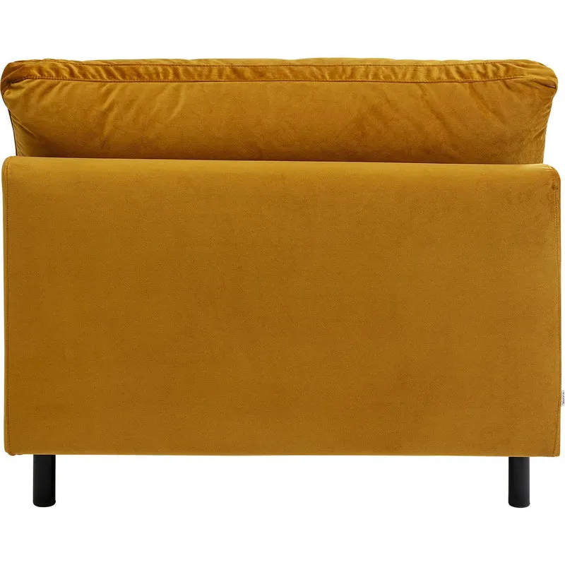 Kare Design Fauteuil Discovery Velours Ocre