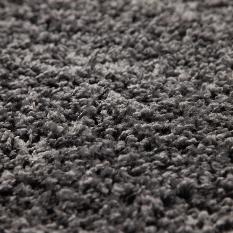 Tapis à Poils Longs, Unicolor - Monochrome, Tapis Gris, 300 x 400 cm, Tapis de Style Moderne, Tapis Salon