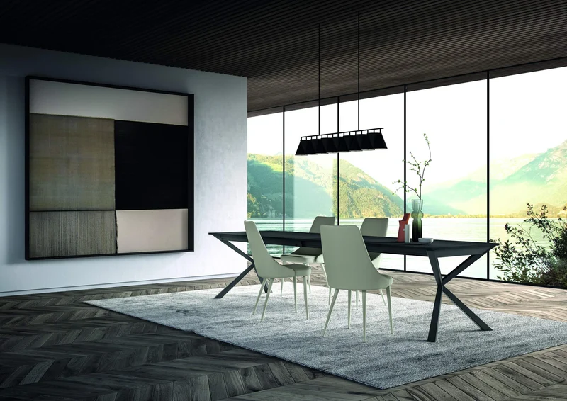 Homemania Chaise NA Nero, Lava