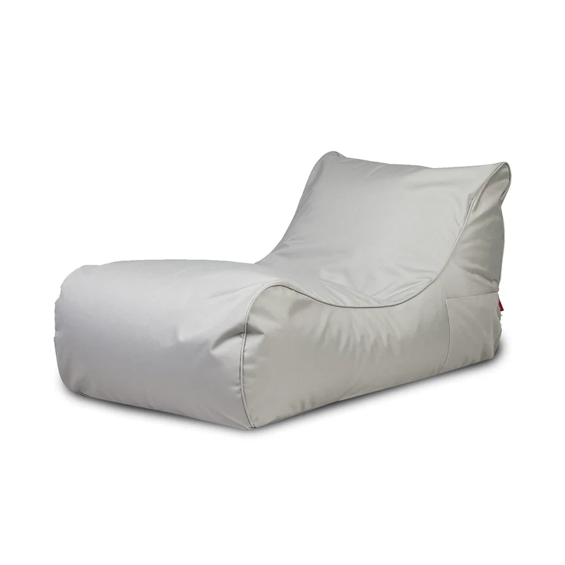 Ecopuf Master | Pouf Fauteuil de Jardin Chaise Longue | Pouf d'extérieur XXL en Polyester imperméable | Pouf Poire avec Poche latérale | Pouf Exterieur Dim 115 x 65 x 60