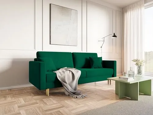 Selsey Valico Sofas, Engineered Wood, Vert, 230 cm Longueur