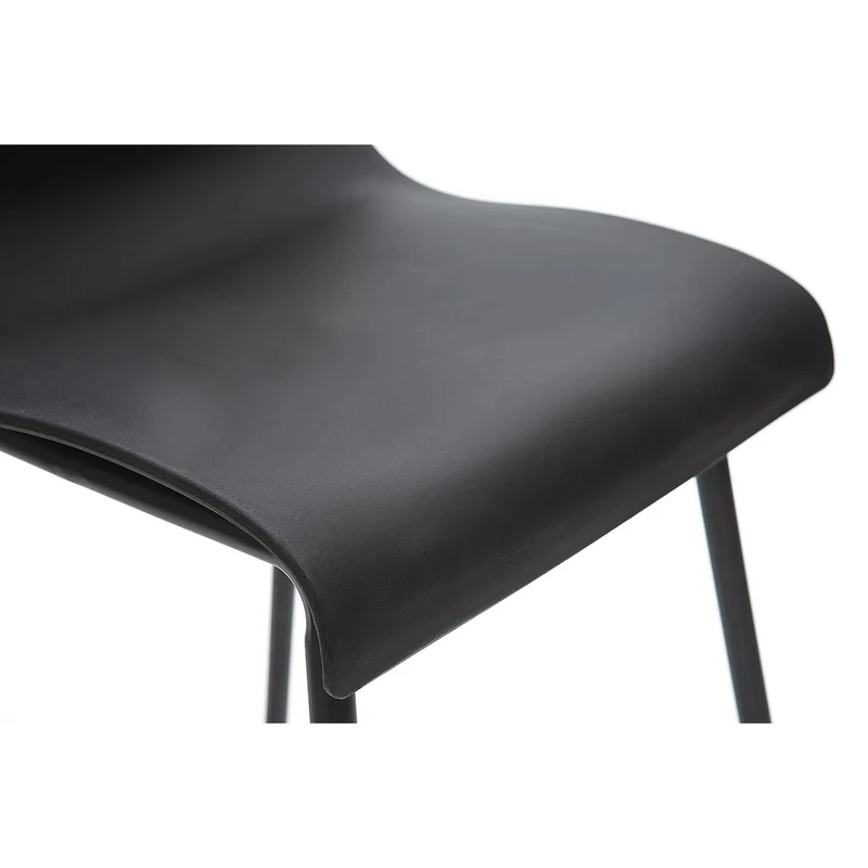Miliboo Tabourets de Bar Design Noir 76 cm (Lot de 2) ONA