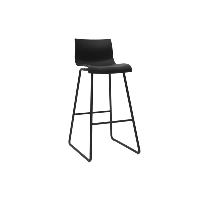 Miliboo Tabourets de Bar Design Noir 76 cm (Lot de 2) ONA