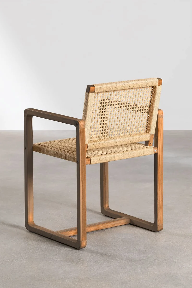 SKLUM Chaise de Salle à Manger en Bois de Teck Monsxau Bois de Teck